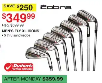 Dunham's Sports COBRA MEN'S FLY XL IRONS offer