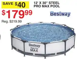 Dunham's Sports BESTWAY 12' X 30 STEEL PRO MAX POOL offer