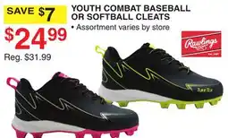 Dunham's Sports YOUTH COMBAT BASEBALL OR SOFTBALL CLEATS offer