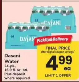 Safeway Dasani Water offer