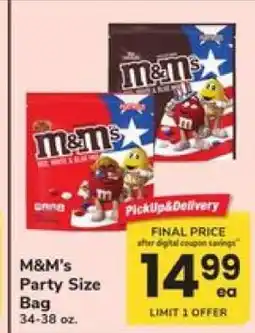 Safeway M&M'S Party Size Bag offer