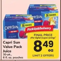 Safeway Capri Sun Value Pack Juice offer