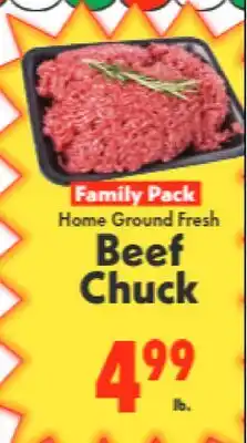 Marino's Supermarket Family Pack Home Ground Fresh Beef Chuck offer