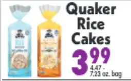 Marino's Supermarket Quaker Rice Cakes offer