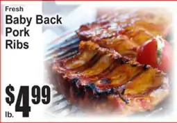 SuperFresh Fresh Baby Back Pork Ribs offer