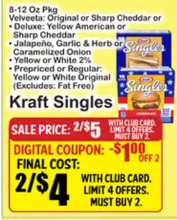 SuperFresh Kraft Singles offer