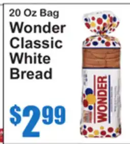 SuperFresh 20 Oz Bag Wonder Classic White Bread offer