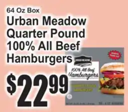 SuperFresh Urban Meadow Quarter Pound 100% All Beef Hamburgers offer