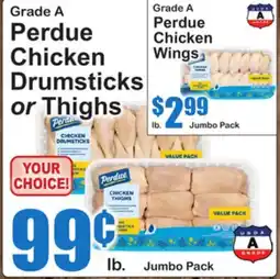 SuperFresh Perdue Chicken Drumsticks or Thighs offer