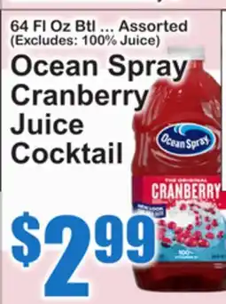 SuperFresh Ocean Spray Cranberry Juice Cocktail offer
