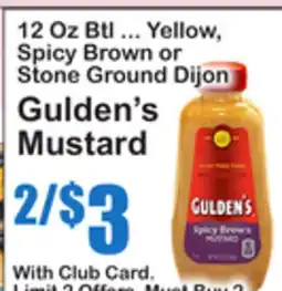 SuperFresh Gulden's Mustard offer