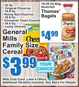 SuperFresh General Mills Family Size Cereal offer