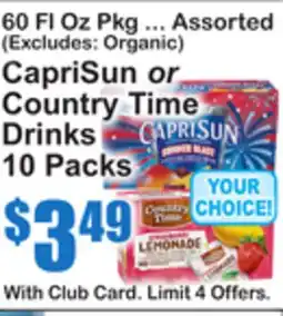 SuperFresh CapriSun or Country Time Drinks offer