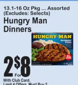 SuperFresh Hungry Man Dinners offer
