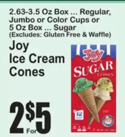 SuperFresh Joy Ice Cream Cones offer