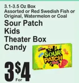 SuperFresh Sour Patch Kids Theater Box Candy offer