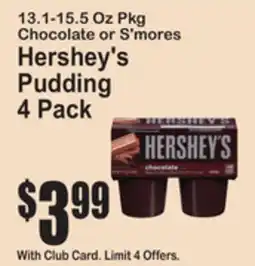 SuperFresh Hershey's Pudding offer