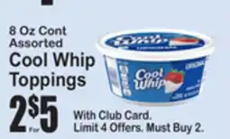 SuperFresh Cool Whip Toppings offer
