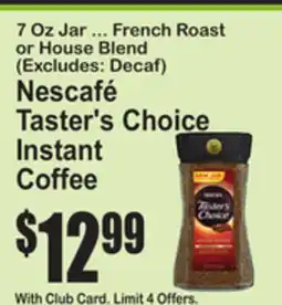 SuperFresh Nescafé Taster's Choice Instant Coffee offer