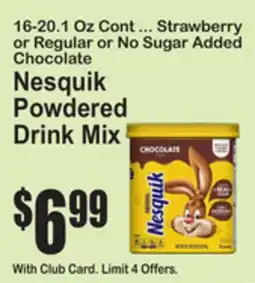 SuperFresh Nesquik Powdered Drink Mix offer