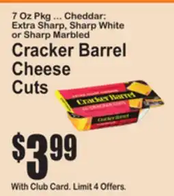 SuperFresh Cracker Barrel Cheese Cuts offer