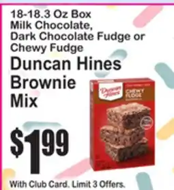 SuperFresh Duncan Hines Brownie Mix offer