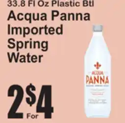 SuperFresh Acqua Panna Imported Spring Water offer