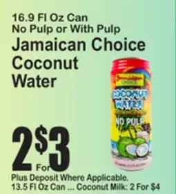 SuperFresh Jamaican Choice Coconut Water offer