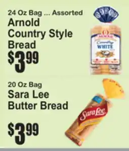 SuperFresh 24 Oz Bag ... Assorted Arnold Country Style Bread, 20 Oz Bag Sara Lee Butter Bread offer