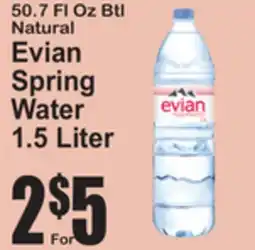 SuperFresh Evian Spring Water offer