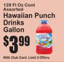 SuperFresh 128 FL Oz Cont Assorted Hawaiian Punch Drinks Gallon offer