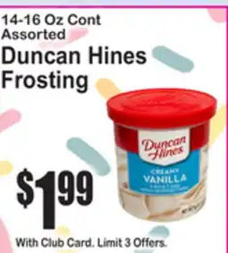 SuperFresh 14-16 Oz Cont Assorted Duncan Hines Frosting offer