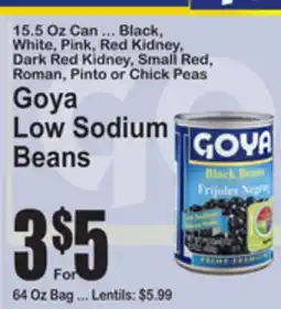 SuperFresh Goya Low Sodium Beans offer