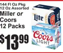 SuperFresh Miller or Coors 12 Packs offer