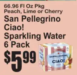 SuperFresh San Pellegrino Ciao! Sparkling Water offer