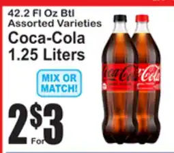 SuperFresh 42.2 FL Oz Btl Assorted Varieties Coca-Cola 1.25 Liters offer