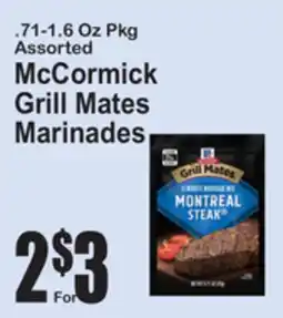 SuperFresh McCormick Grill Mates Marinades offer