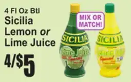SuperFresh Sicilia Lemon or Lime Juice offer
