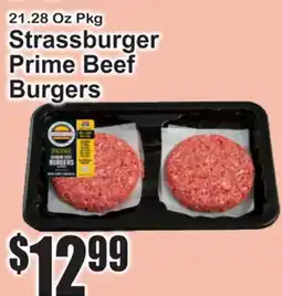SuperFresh Strassburger Prime Beef Burgers offer