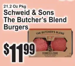 SuperFresh Schweid & Sons The Butcher's Blend Burgers offer