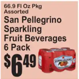SuperFresh San Pellegrino Sparkling Fruit Beverages offer