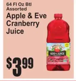SuperFresh 64 Fl Oz Btl Assorted Apple & Eve Cranberry Juice offer