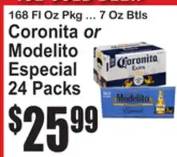 SuperFresh Coronita or Modelito Especial 24 Packs offer