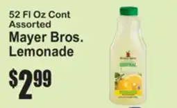 SuperFresh 52 Fl Oz Cont Assorted Mayer Bros. Lemonade offer