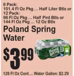 SuperFresh Poland Spring Water offer