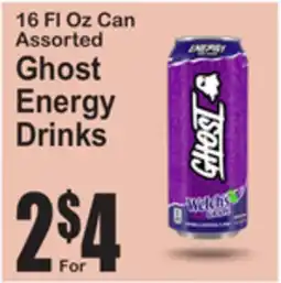 SuperFresh 16 FL Oz Can Assorted Ghost Energy Drinks offer