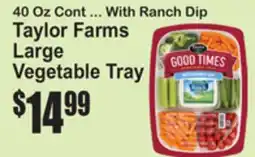 SuperFresh Taylor Farms Large Vegetable Tray offer