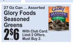 SuperFresh Glory Foods Seasoned Greens offer