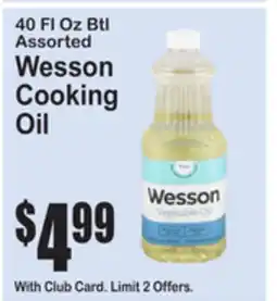 SuperFresh Wesson Cooking Oil offer