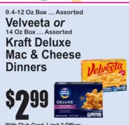 SuperFresh Velveeta or Kraft Deluxe Mac & Cheese Dinners offer